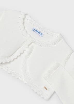 Mayoral -  Natural Knitted Bolero Cardigan
