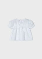 Mayoral -  White Blue Tassle Top