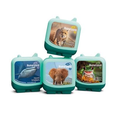 Tonies  -  Animal World Set of 4 Clever Tonies Audio Characters  (25 minutes on each Clever Tonie)
