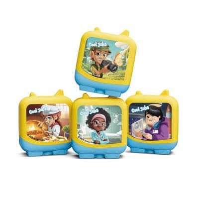 Tonies  -  Cool Jobs Set of 4 Clever Tonies Audio Figures  (25 minutes on each Clever Tonie)