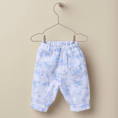 Wedoble - Blue White Flower Trousers