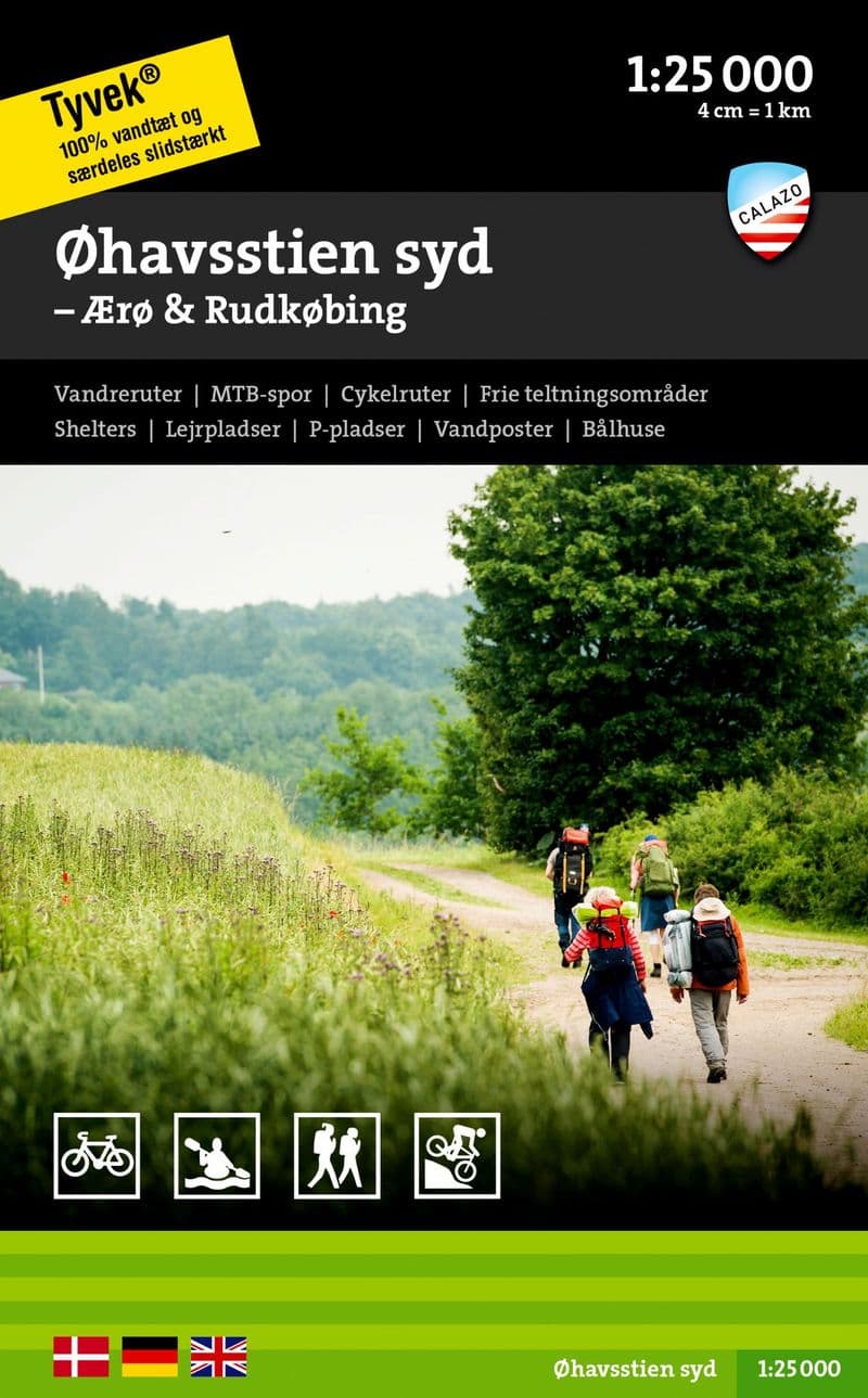 Øhavsstien syd - Ærø & Rudkøbing - Calazo Hiking Map