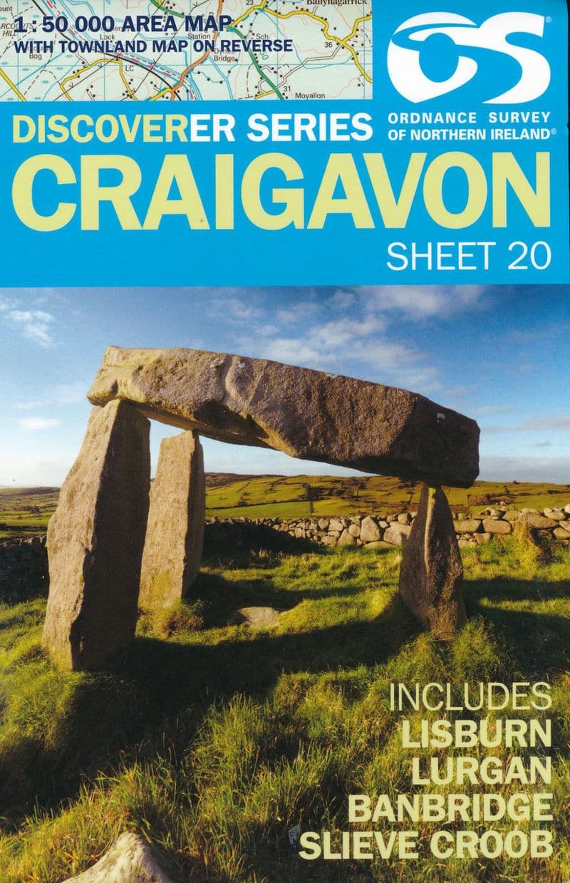 **Ordnance Survey Northern Ireland 1:50,000 - Map 20 - Craigavon - Unavailable