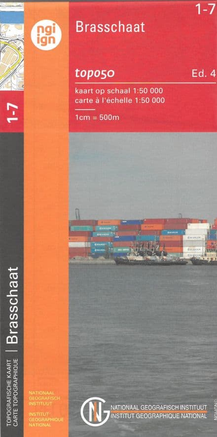 1 - 7 NGI Belgian 1:50,000 Topo Map - Brasschaat