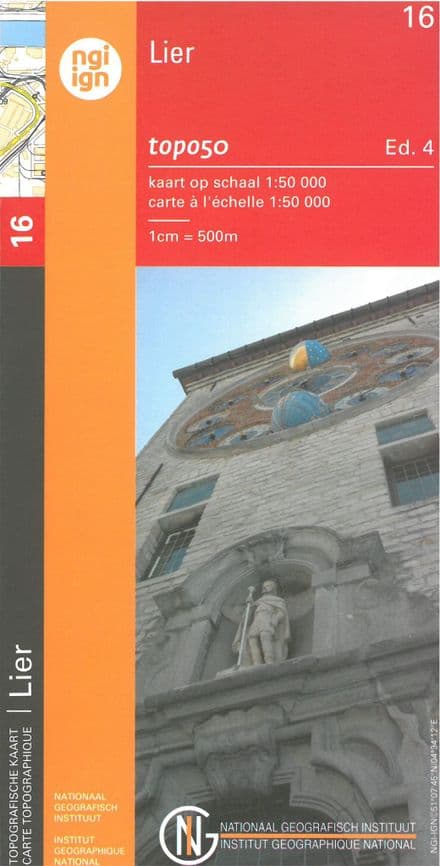 16 NGI Belgian 1:50,000 Topo Map - Lier