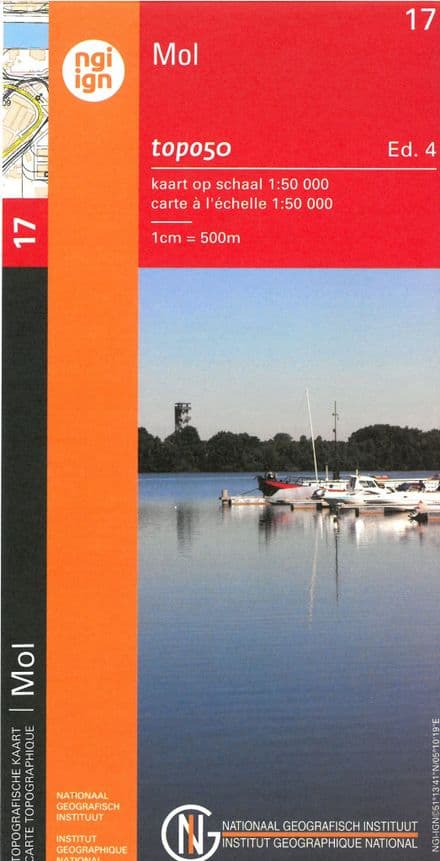 17 NGI Belgian 1:50,000 Topo Map - Mol