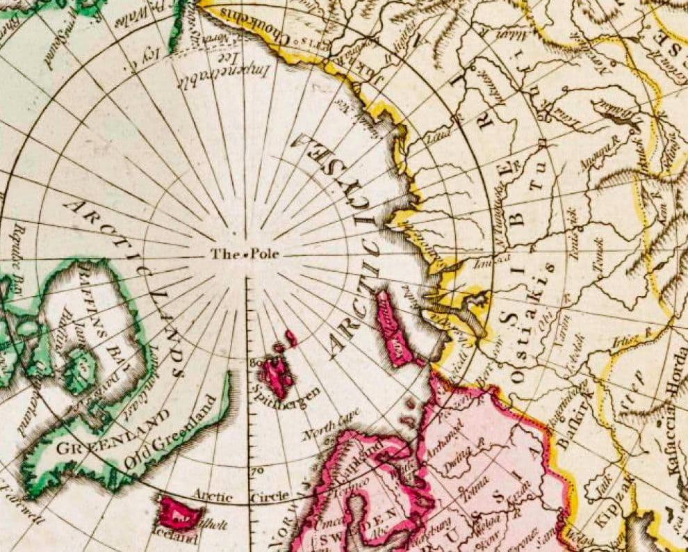 1790 - Antique Double Hemisphere World Map - William Faden - Reproduction
