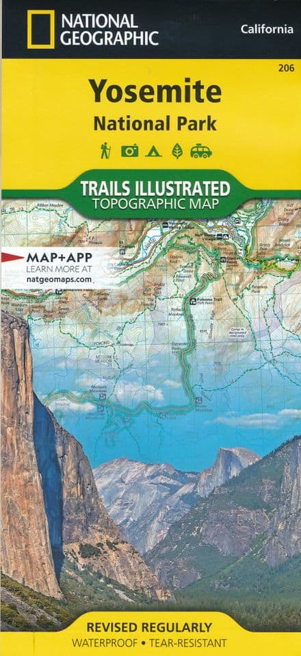 206 Yosemite National Park National Geographic Topographic Map