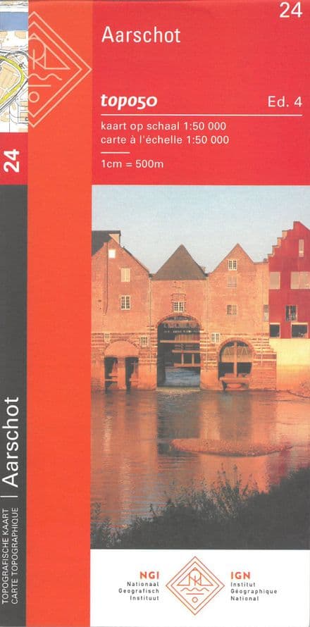 24 NGI Belgian 1:50,000 Topo Map - Aarschot