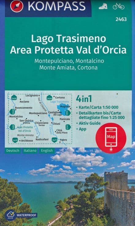 2463 - Lake Trasimeno - Val d'Orcia - Montepulciano - Monte Amiata - Kompass