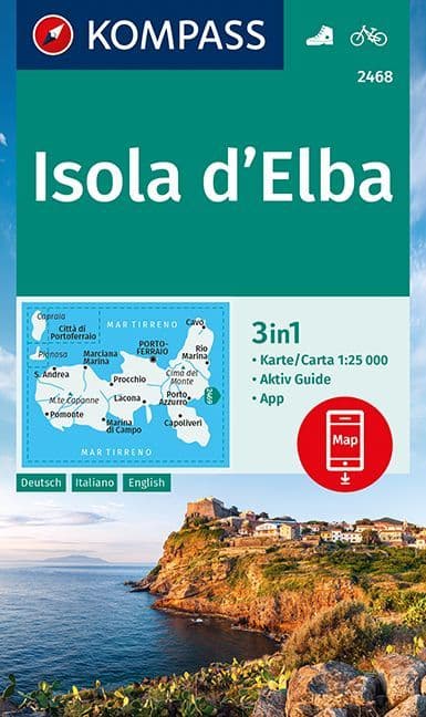 2468 - Isle of Elba - Kompass Map