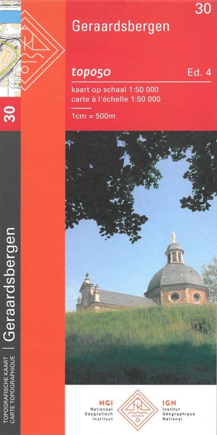30 NGI Belgian 1:50,000 Topo Map - Geraardsbergen