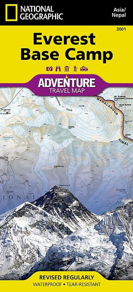3001 Everest Base Camp - National Geographic Adventure Map