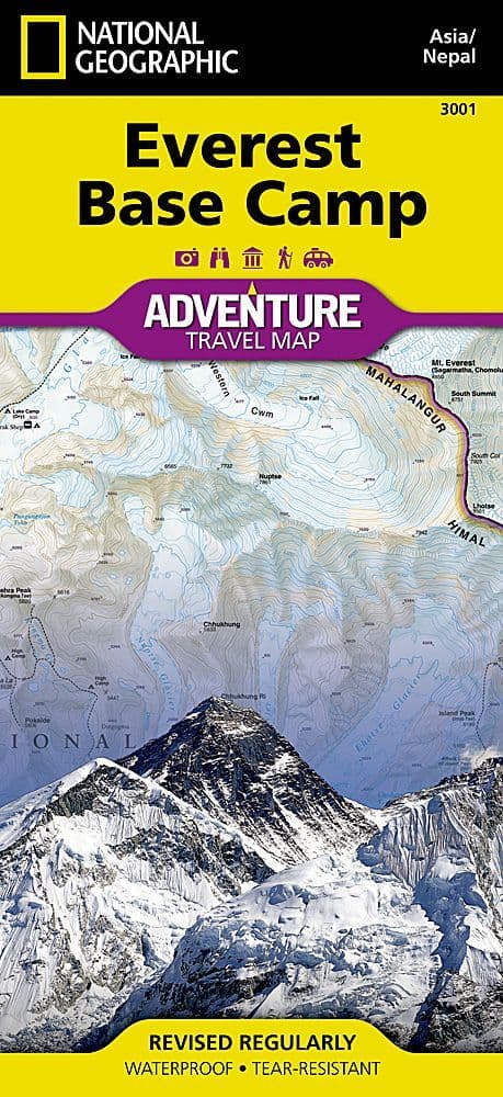 3001 Everest Base Camp - National Geographic Adventure Map