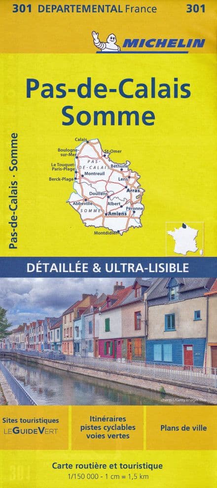 301 Pas de Calais, Somme - Michelin Local Map