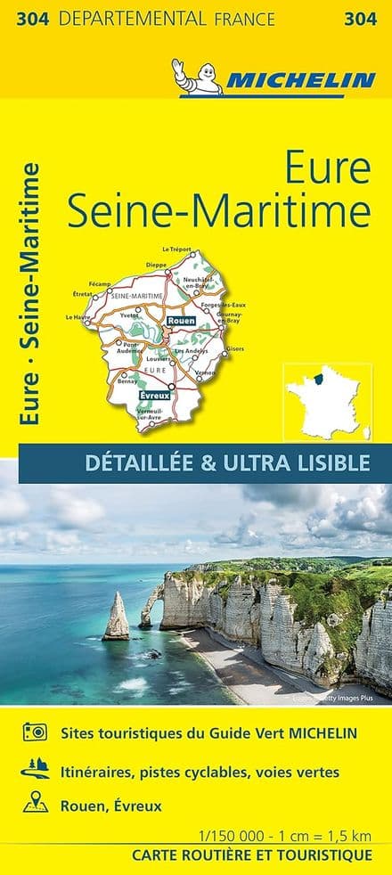304 Eure, Seine-Maritime - Michelin Local Map