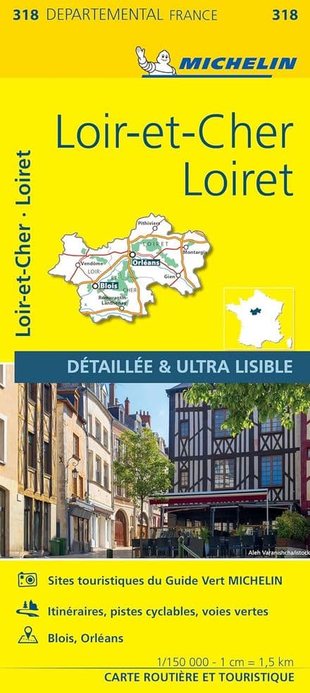 318 Loiret, Loir-et-Cher - Michelin Local Map