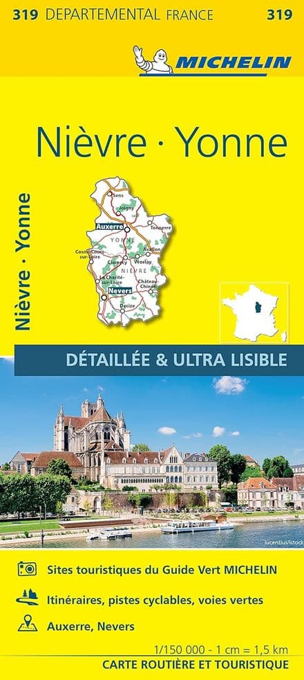 319 Nievre, Yonne - Michelin Local Map