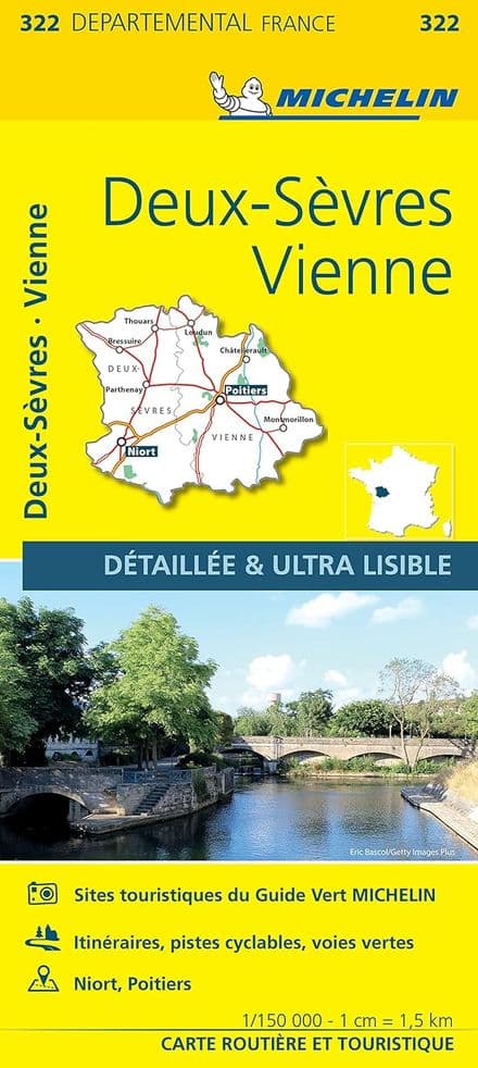 322 Deux-Sevres, Vienne - Michelin Local Map