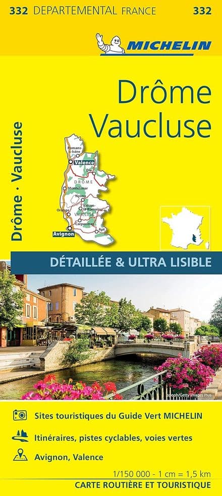 332 Drome, Vaucluse - Michelin Local Map