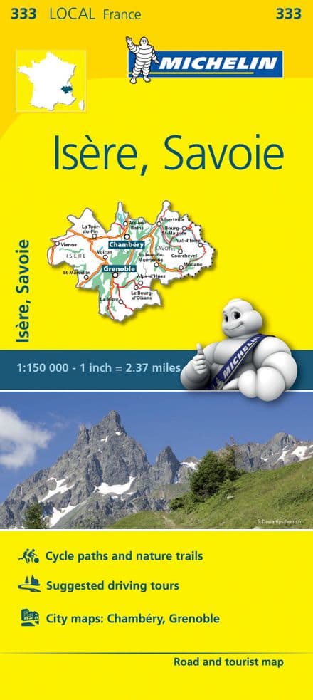 333 Isere, Savoie - Michelin Local Map