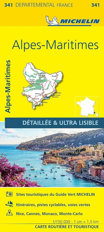 341 Alpes-Maritimes - Michelin Local Map
