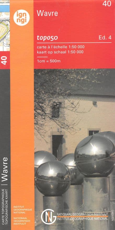 40 NGI Belgium 1:50,000 Topo - Wavre