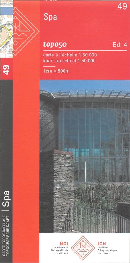 49 NGI Belgian 1:50,000 Topo Map - Spa