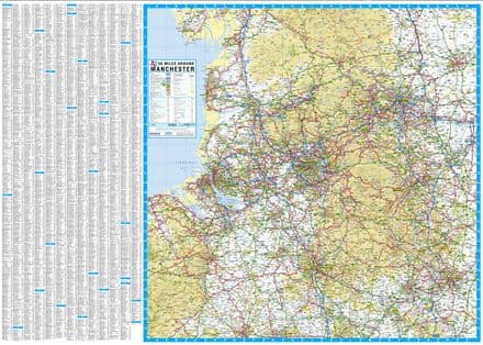 50 Miles Around Manchester A-Z