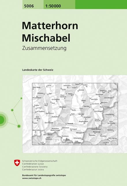 5006 Matterhorn Mischabel - Swiss Survey 1:50,000