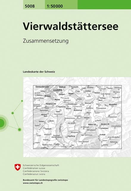 5008 Vierwaldstatter - Swiss Survey 1:50,000