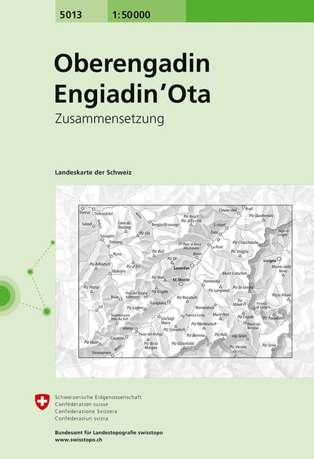 5013 Oberengadin - Swiss Survey 1:50,000