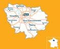 514 Paris & Surrounding Area - Michelin Regional Map 2024 * SALE*