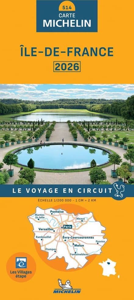 514 Paris & Surrounding Area - Michelin Regional Map 2026
