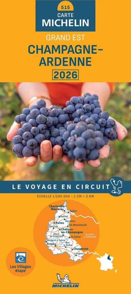 515 Champagne - Ardenne - Michelin Regional Map 2026