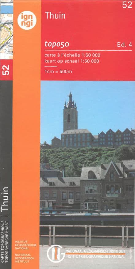 52 NGI Belgian Topo 1:50,000 Map - Thuin