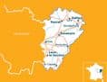 520 Franche-Comte - Michelin Regional Map 2024 *SALE*