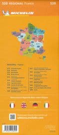 520 Franche-Comte - Michelin Regional Map 2024 *SALE*