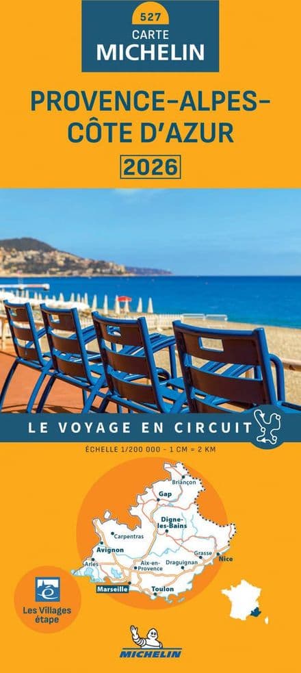 527 Provence /Alpes / Côte d'Azur  - Michelin Regional Map 2026