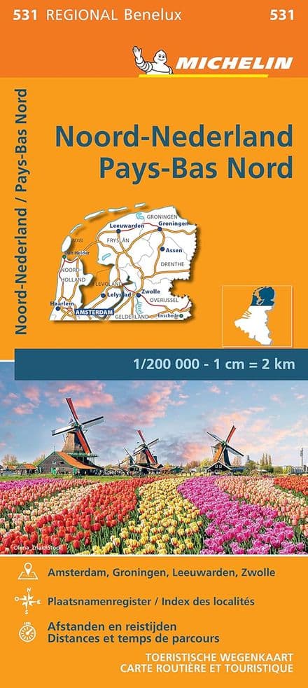 531 Netherlands North - Michelin Regional Map