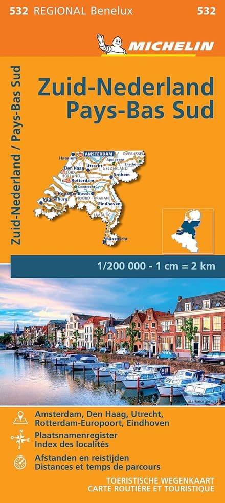 532 Netherlands South - Michelin Regional Map