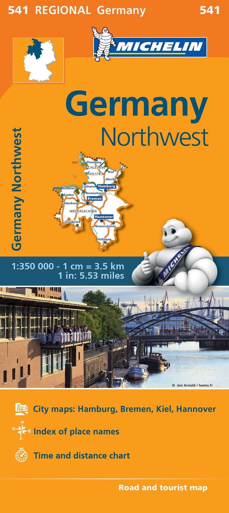Michelin Map Germany North West 1:350,000
