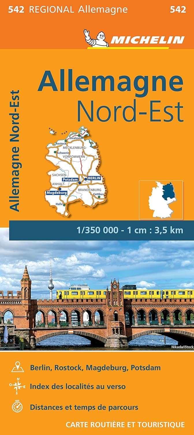 Michelin Map Germany North East 1:350,000