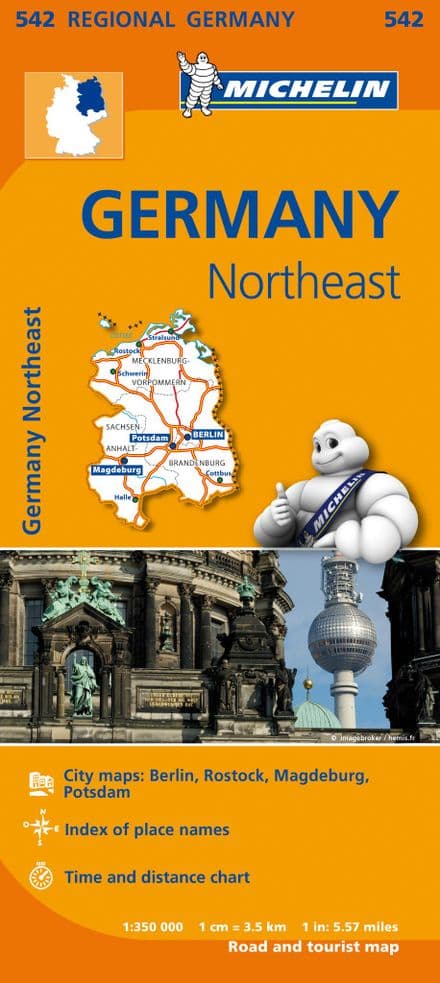 542 Germany North East - Michelin Regional Map