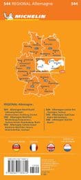 Michelin Map Germany Mid East 1:300,000