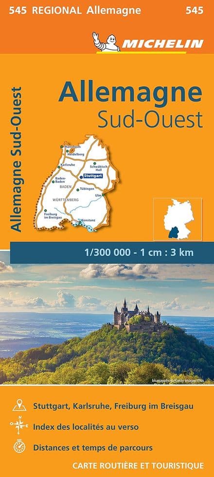 545 Germany South West - Michelin Regional Map