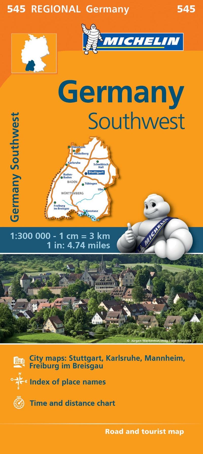 Michelin Map Germany South West 1:300,000