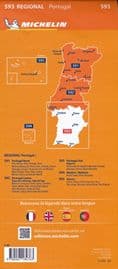 593 Portugal South, Algarve Michelin Regional Map