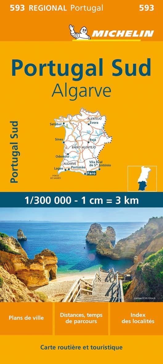 593 Portugal South, Algarve Michelin Regional Map