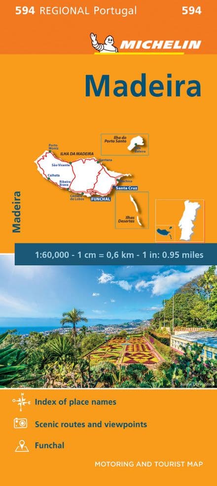 594 - Madeira - Michelin Regional Map